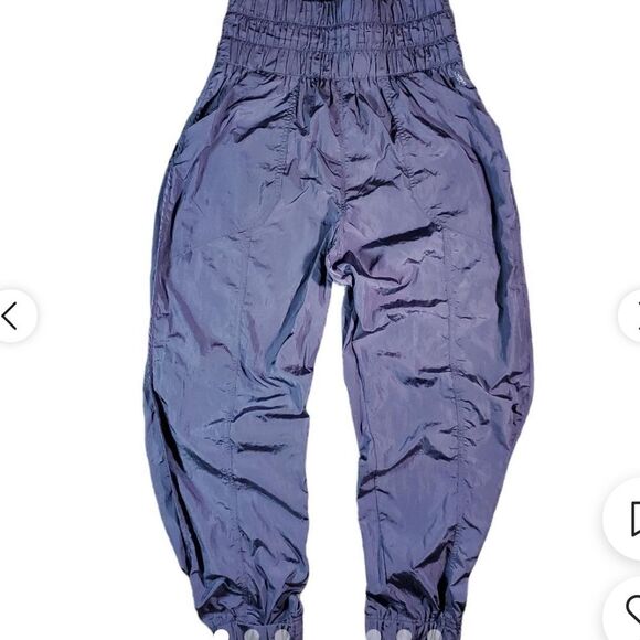 Free People Women's Grey and Purple Trousers size small - Picture 1 of 3